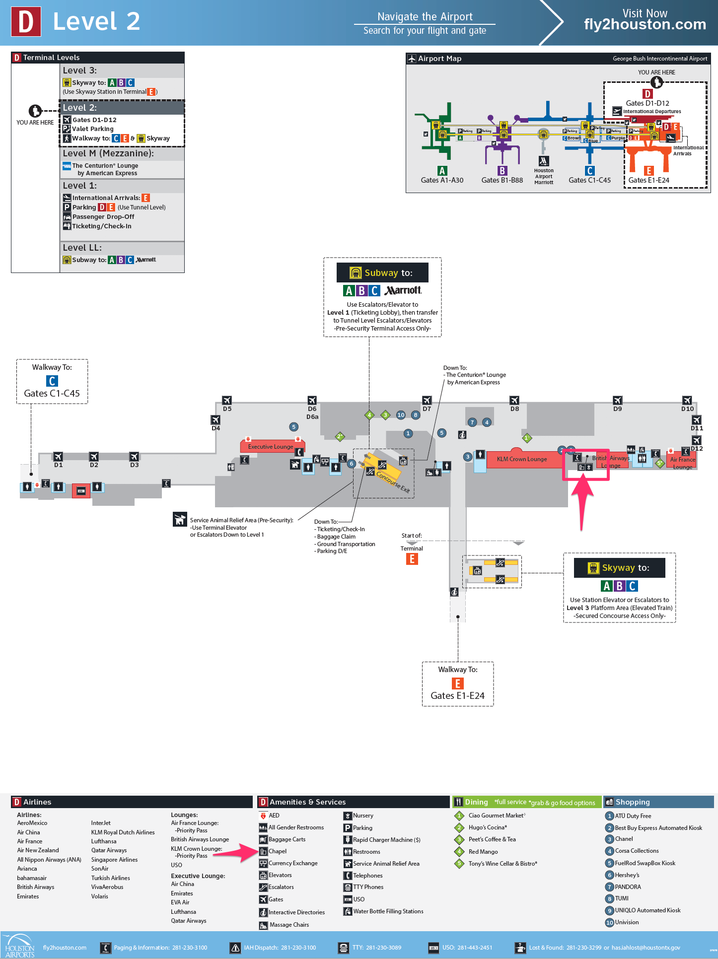 Terminal D Iah Map - Damita Olivie